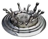 Всплеск воды из нержавеющей стали (517626) монтаж арт-объект  в Барнауле