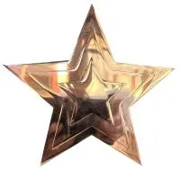 Звезда на памятник ø 150 (518234) монтаж обелиск - стела мм. пустотелая  в Барнауле