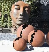 Кортен 3 шара — парк декор (518952) ∅ 950 750 450 мм. Барнаул 