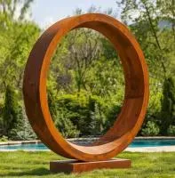 Кортеновская сталь скульптура кольцо (518267) монтаж арт-объект  в Барнауле