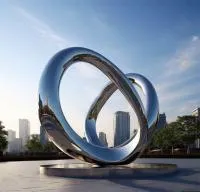 Кольца из нержавеющей стали скульптура (518263) поставка арт-объект  в Барнауле