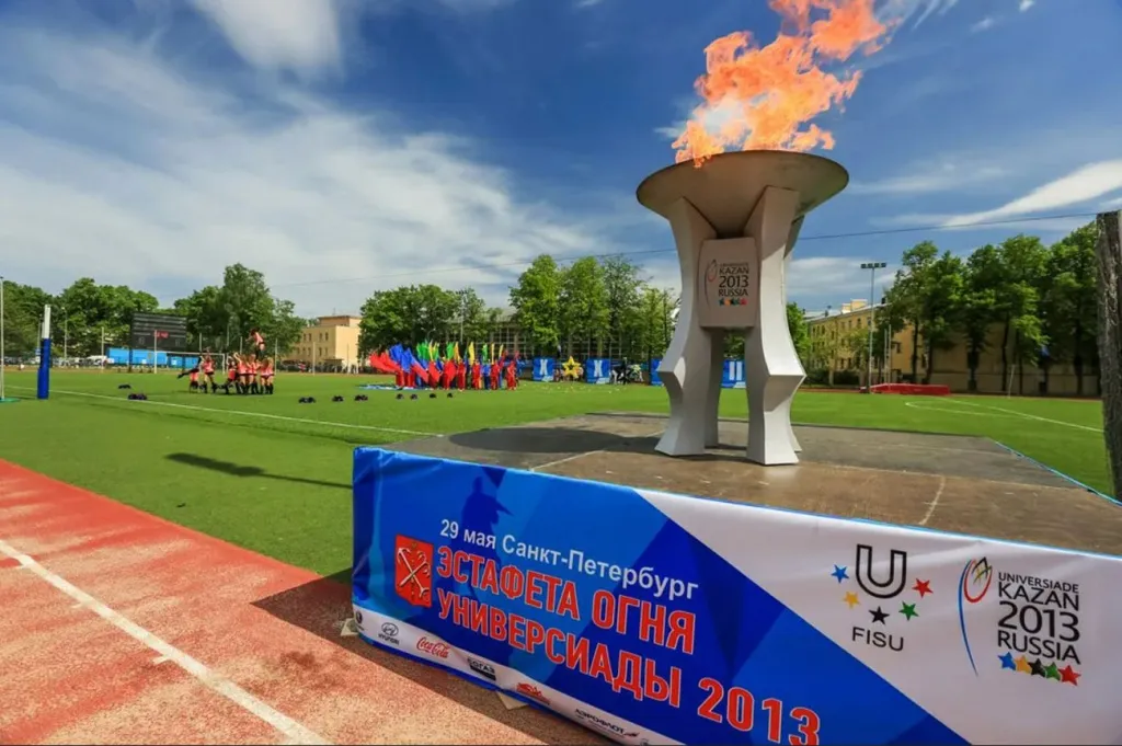 Олимпийский факел в Барнауле чаша олимпийского огня на заказ 